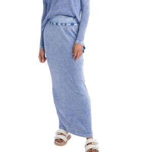 Hard Tail Forever Easy Fit Ribbed Column Maxi Skirt